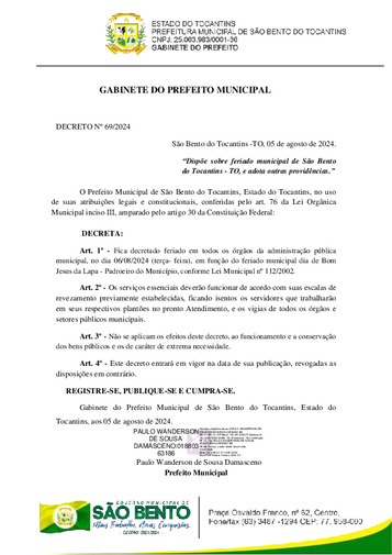 Diário Oficial - Edição Nº 755