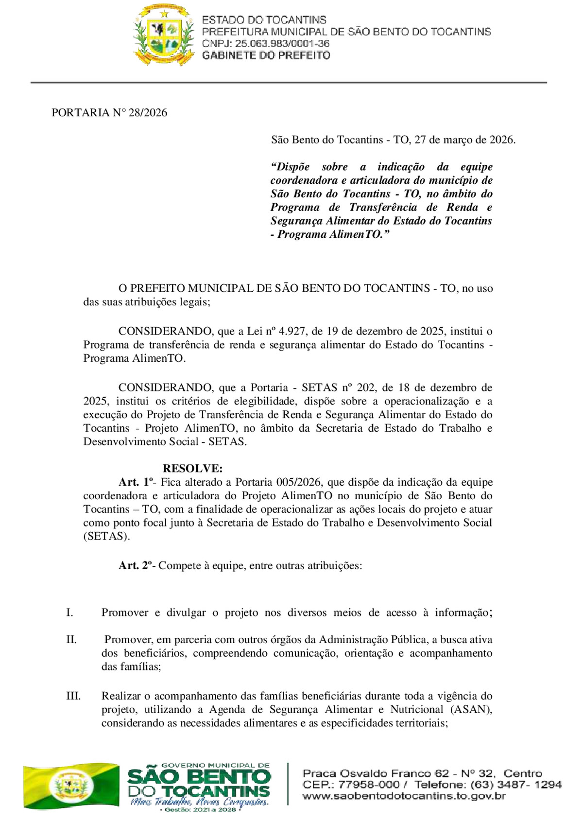 Diário Oficial - Edição N°1194